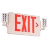 VEVOR LED Exit Sign with Emergency Lights, Two Heads Emergency Exit Light with Battery Backup, Combo Red Letter Fire Exit Lighting