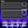50Pcs/lot 150W LED Moving Head Light Beam Spot 18 Rotating Prisms Dj Dmx Stage Light Effect Light Disco Dj Bar Wedding Club