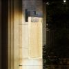 1-pack Modern Outdoor Wall Light Fixture, Weatherproof LED Wall Sconce with Bubble Crystal, Black Finish, Up and Down Lighting for Porch, Patio