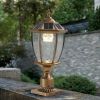 Retro gold Solar Column Headlights With Dimmable LED 1 pack