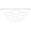 VEVOR Hexagon Garage Lights 66300LM 15 Grids Honeycomb LED Shop Ceiling Light