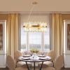 23.6 Inches Luxury Chandeliers Crystal Living Room Bedroom Decorative Lights Simple Modern Dining Room LED Lighting