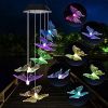 Yard Decor Lights; Solar Butterfly Chimes; 2023 Gifts for Mom/Dad/Women/Grandma/Wife/Daughter/Sister/Aunt/Nana/Grandfather/ ; Father Birthday Gif