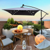 W656127034  26 lamp rectangular outdoor terrace umbrella anthracite outdoor table lamp solar umbrella 2x3M solar lamp umbrella LED lighting sunsh