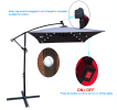 W656127034  26 lamp rectangular outdoor terrace umbrella anthracite outdoor table lamp solar umbrella 2x3M solar lamp umbrella LED lighting sunsh